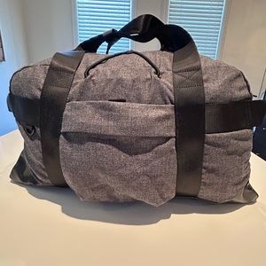 NEW lululemon Duffle Bag, Gray & Black, Multiple Pockets & A Strap, Never Used